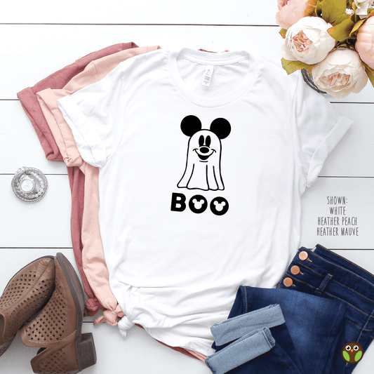 Mickey Ghost Boo - Unisex Disney Halloween Shirt