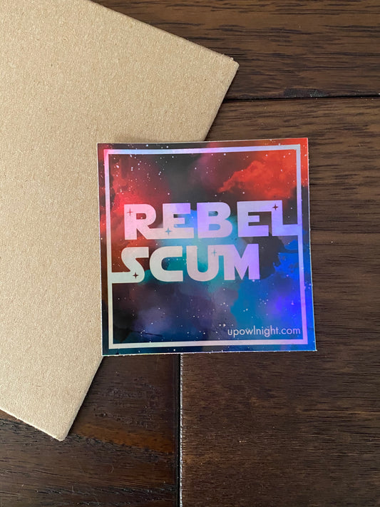 Rebel Scum - Holographic Vinyl Sticker