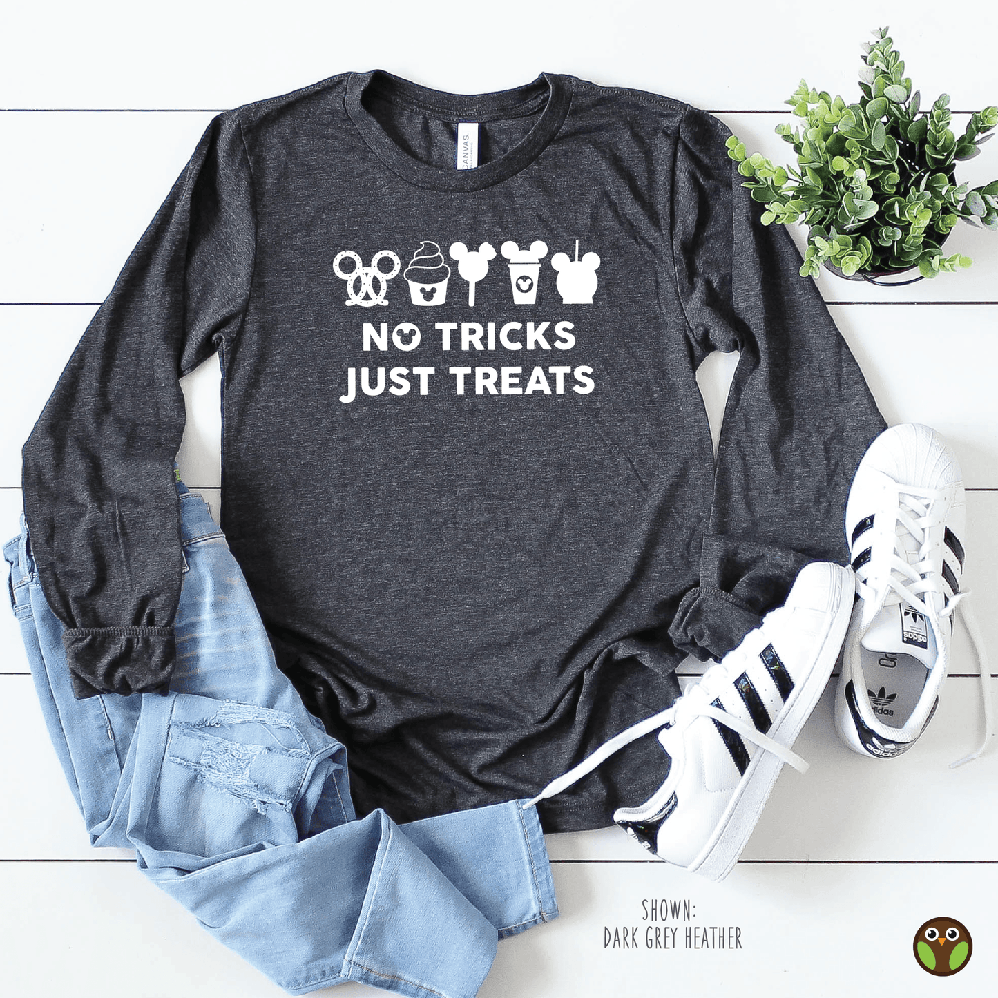 No Tricks, Just Treats - Unisex Long Sleeve Disney Halloween Shirt