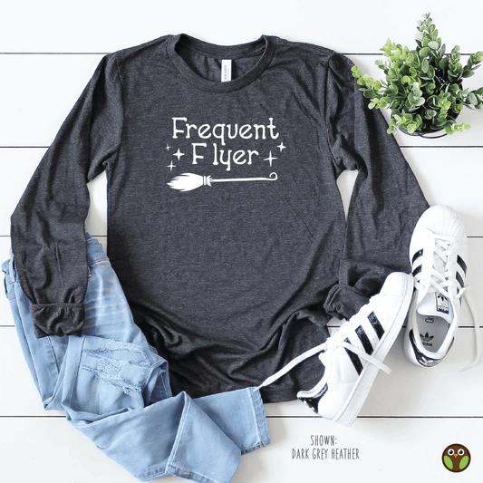 Frequent Flyer - Unisex Long Sleeve Halloween Shirt