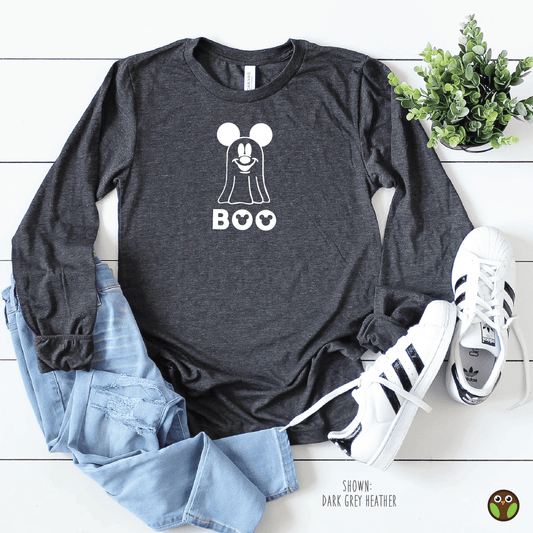 Mickey Boo - Unisex Long Sleeve Disney Halloween Shirt