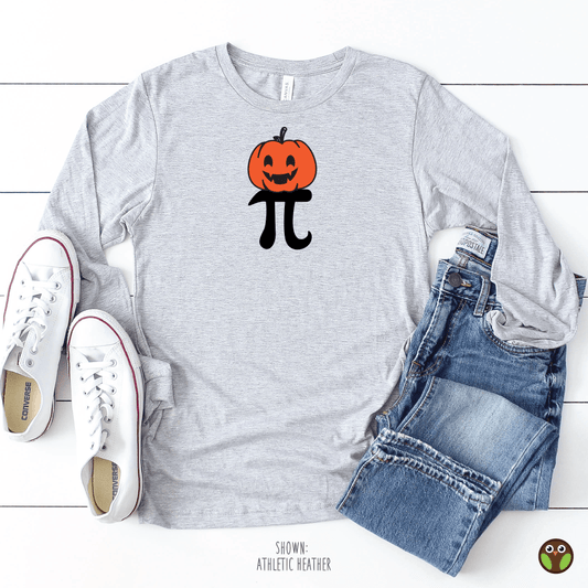 Pumpkin Pi - Unisex Long Sleeve Fall/Thanksgiving Shirt