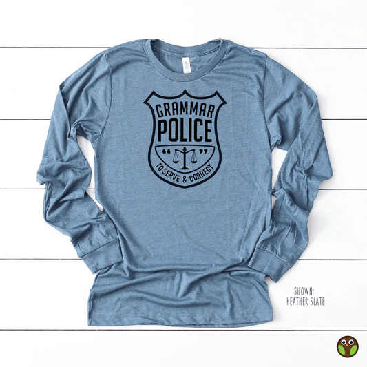 Grammar Police - Unisex Long Sleeve Animal Crossing Shirt