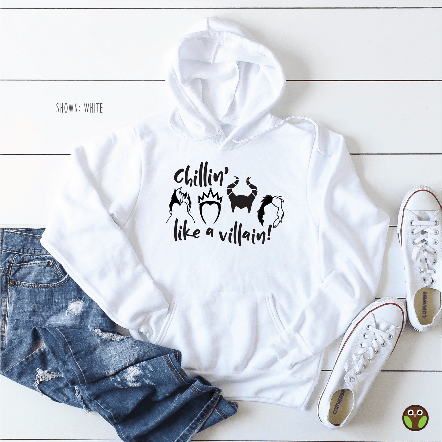 Chillin' Like A Villain - Unisex Disney Halloween Pullover Hoodie