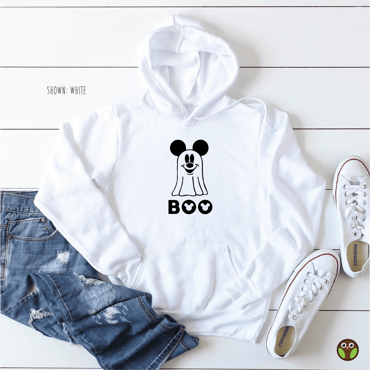 Mickey Boo - Unisex Disney Halloween Pullover Hoodie