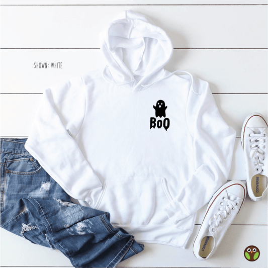 Pocket Boo - Unisex Halloween Pullover Hoodie