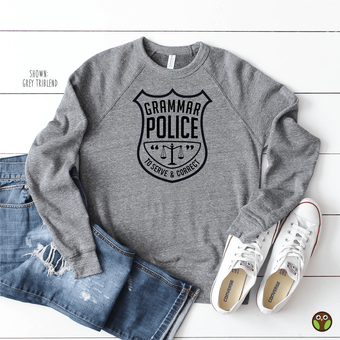 Grammar Police - Unisex Teacher Pullover Sweatshirt