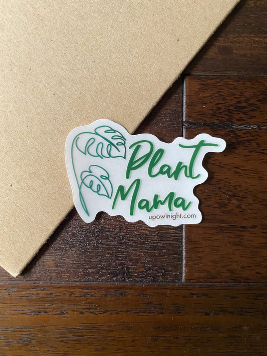 Plant Mama - Clear Vinyl Sticker