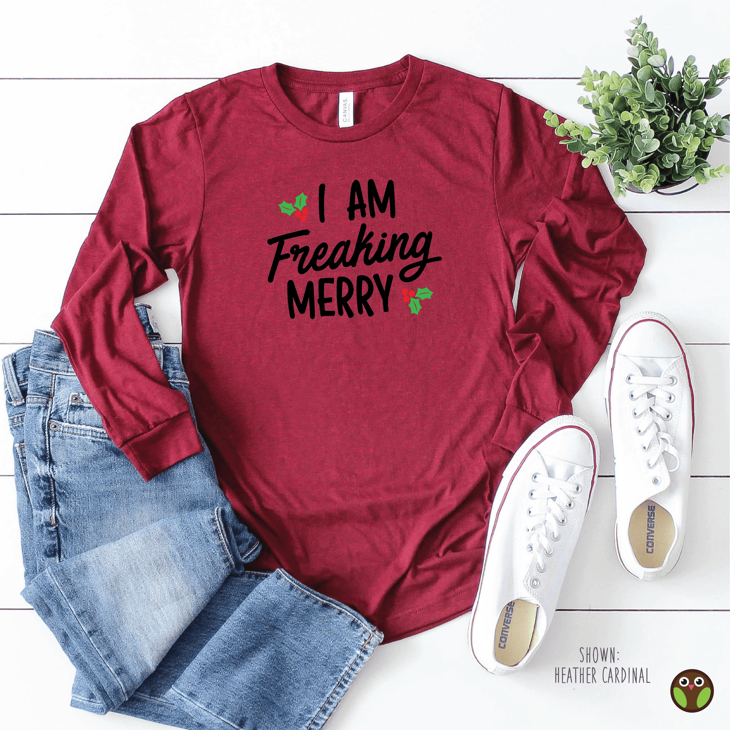 I Am Freaking Merry - Unisex Long Sleeve Christmas Shirt