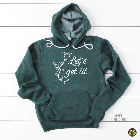 Let's Get Lit - Unisex Christmas Pullover Hoodie