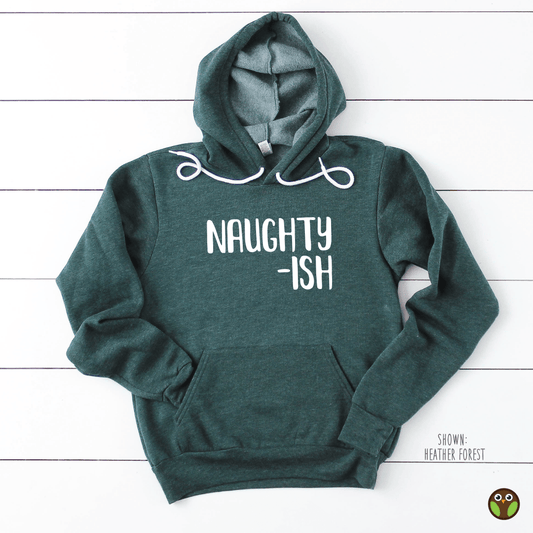 Naughty-ish - Unisex Christmas Pullover Hoodie