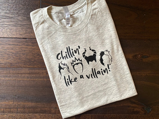 Chillin' Like A Villain - Unisex Disney XS T-Shirt