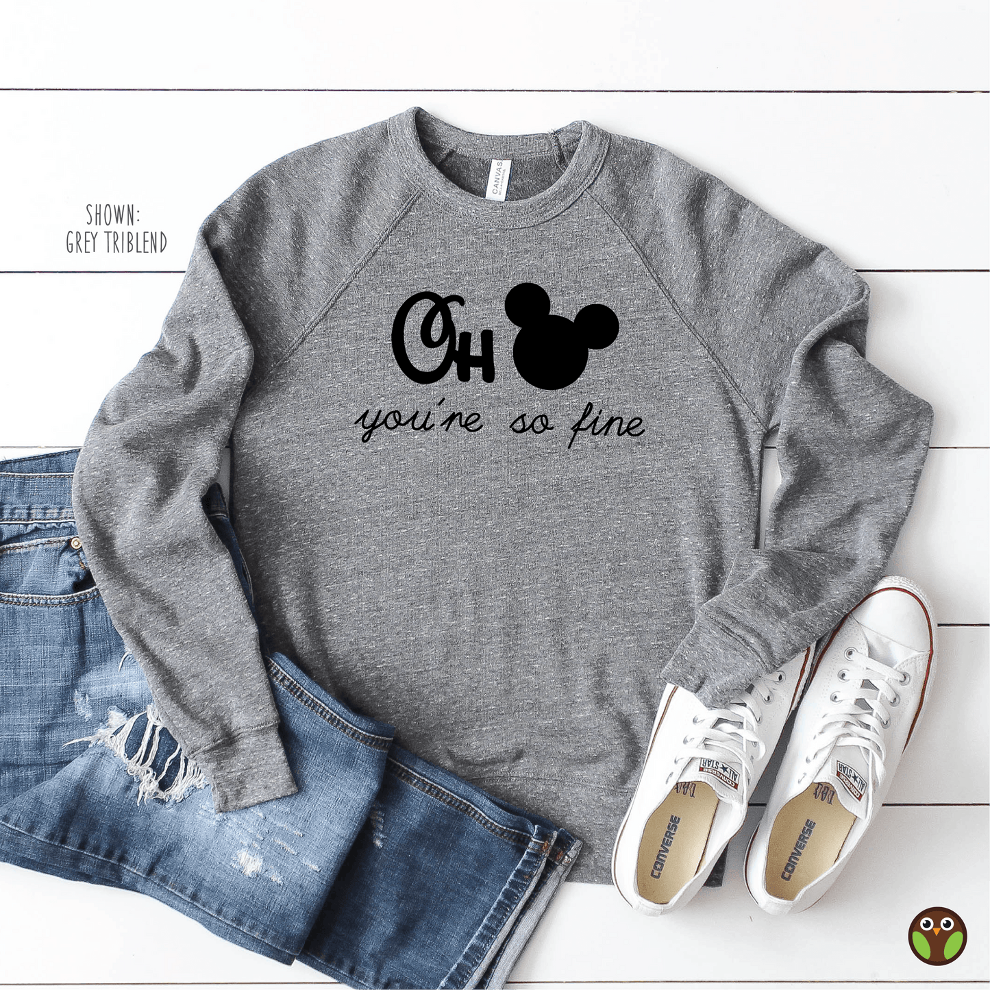 Oh Mickey You're So Fine - Unisex Disney Pullover Sweatshirt