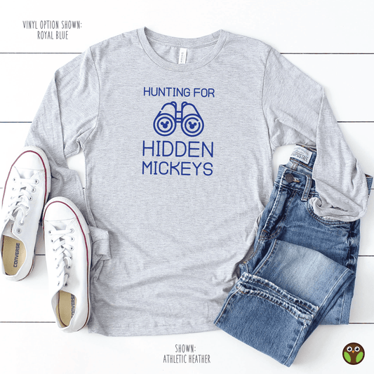 Hunting for Hidden Mickeys - Unisex Long Sleeve Disney Shirt