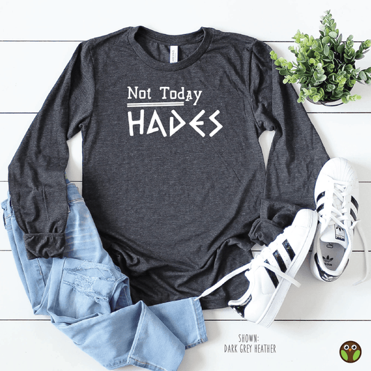 Not Today Hades - Unisex Long Sleeve Disney Shirt