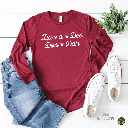 Zip A Dee Doo Dah - Unisex Long Sleeve Disney Shirt