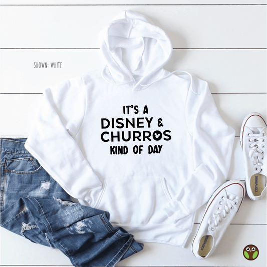 It's A Disney and Churro Kind of Day - Unisex Disney Pullover Hoodie