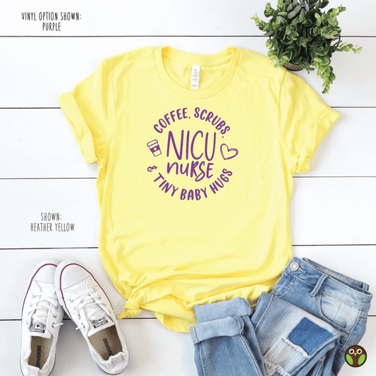 Coffee, Scrubs, And Tiny Baby Hugs - Unisex Nurse Shirt