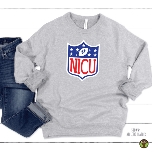 NICU (NFL Style) - Unisex Nurse Pullover Sweatshirt