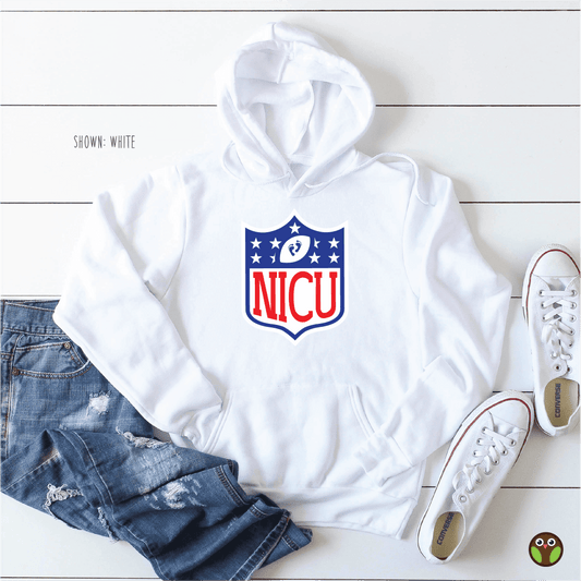 NICU (NFL Style) - Unisex Nurse Pullover Hoodie