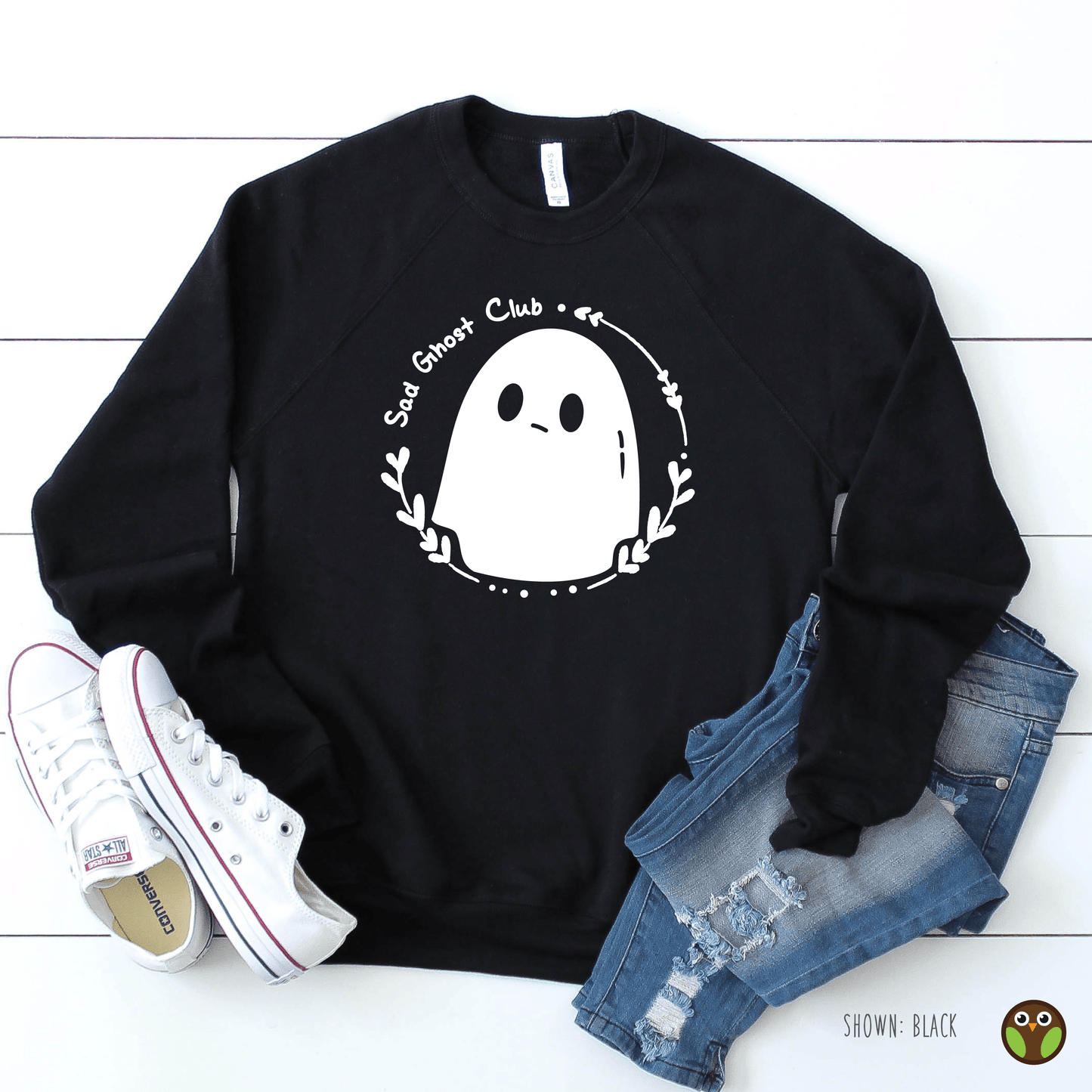 Sad Ghost Club - Unisex Halloween Pullover Sweatshirt