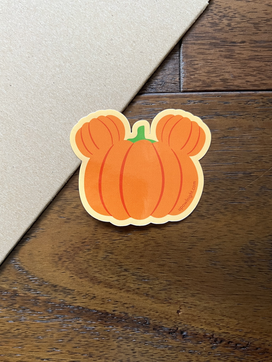 Pumpkin Mickey - Disney Vinyl Sticker