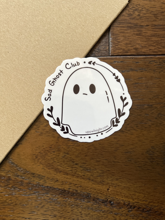 Sad Ghost Club - Halloween Vinyl Sticker