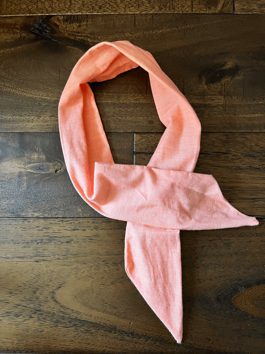 Peach Linen - Wired Head Wrap