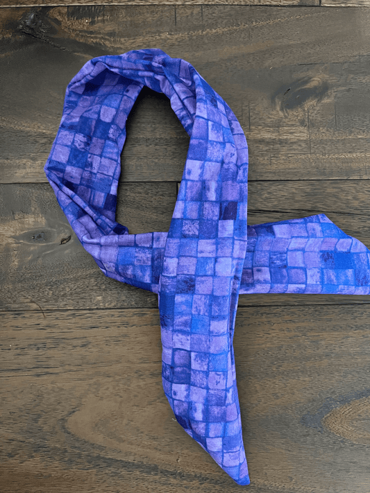 Purple Mosaic  - Wired Head Wrap