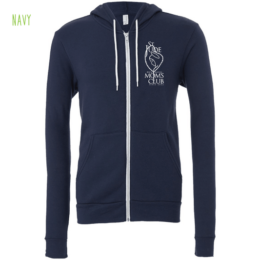 St Jude's Mom's Club - Unisex Fleezce Zip Hoodie