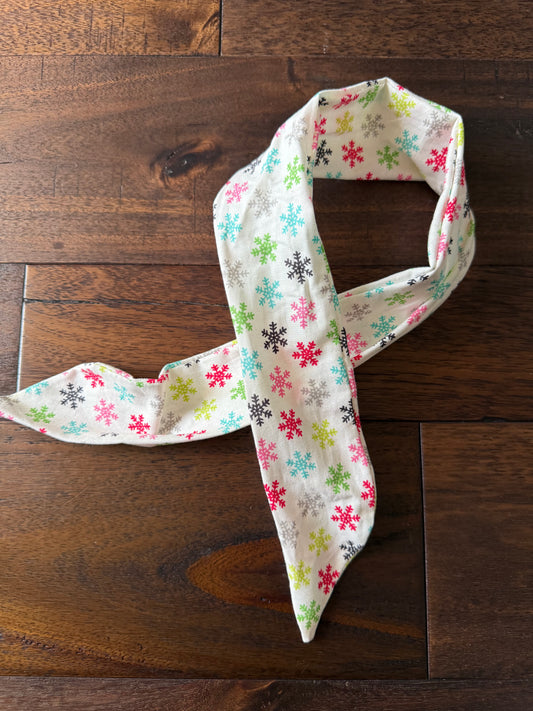 Multicolor Snowflakes - Holiday Wired Head Wrap