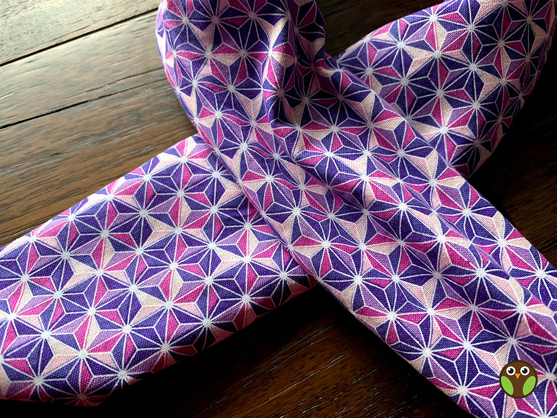 Geometric Purples - Wired Head Wrap