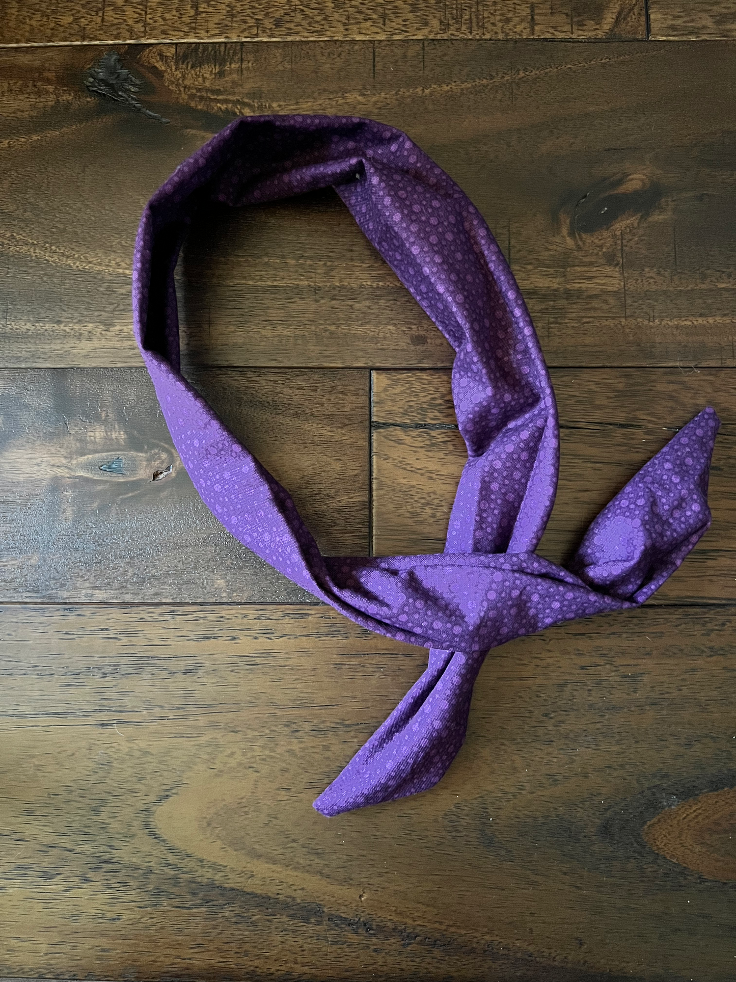 Purple Bubbles - Wired Head Wrap