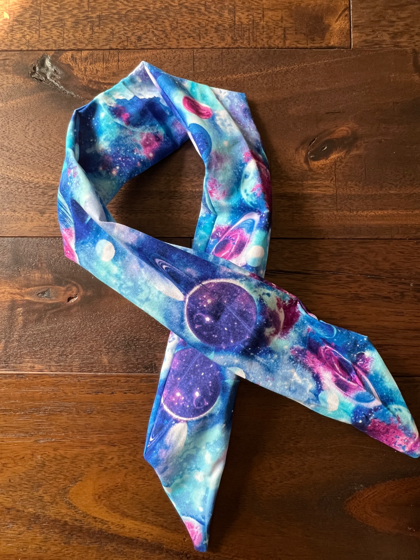 Galaxy Blue Interstellar - Wired Head Wrap