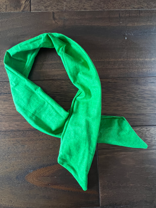 Green Mini Swirls - Wired Head Wrap