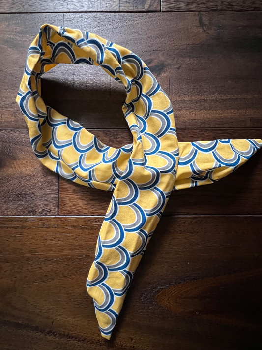 Yellow/Blue Arches - Wired Head Wrap